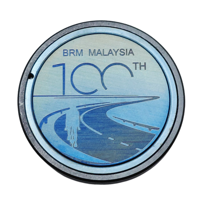 Stem Top Cap BRM100th "Blue ride"