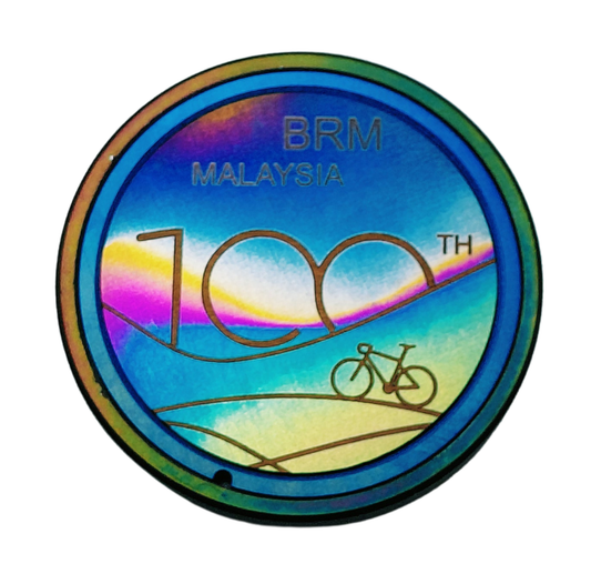 Stem Top Cap BRM100th "Hillie ride in blue"