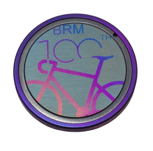 Stem Top Cap in Titanium BRM 100th Bike design