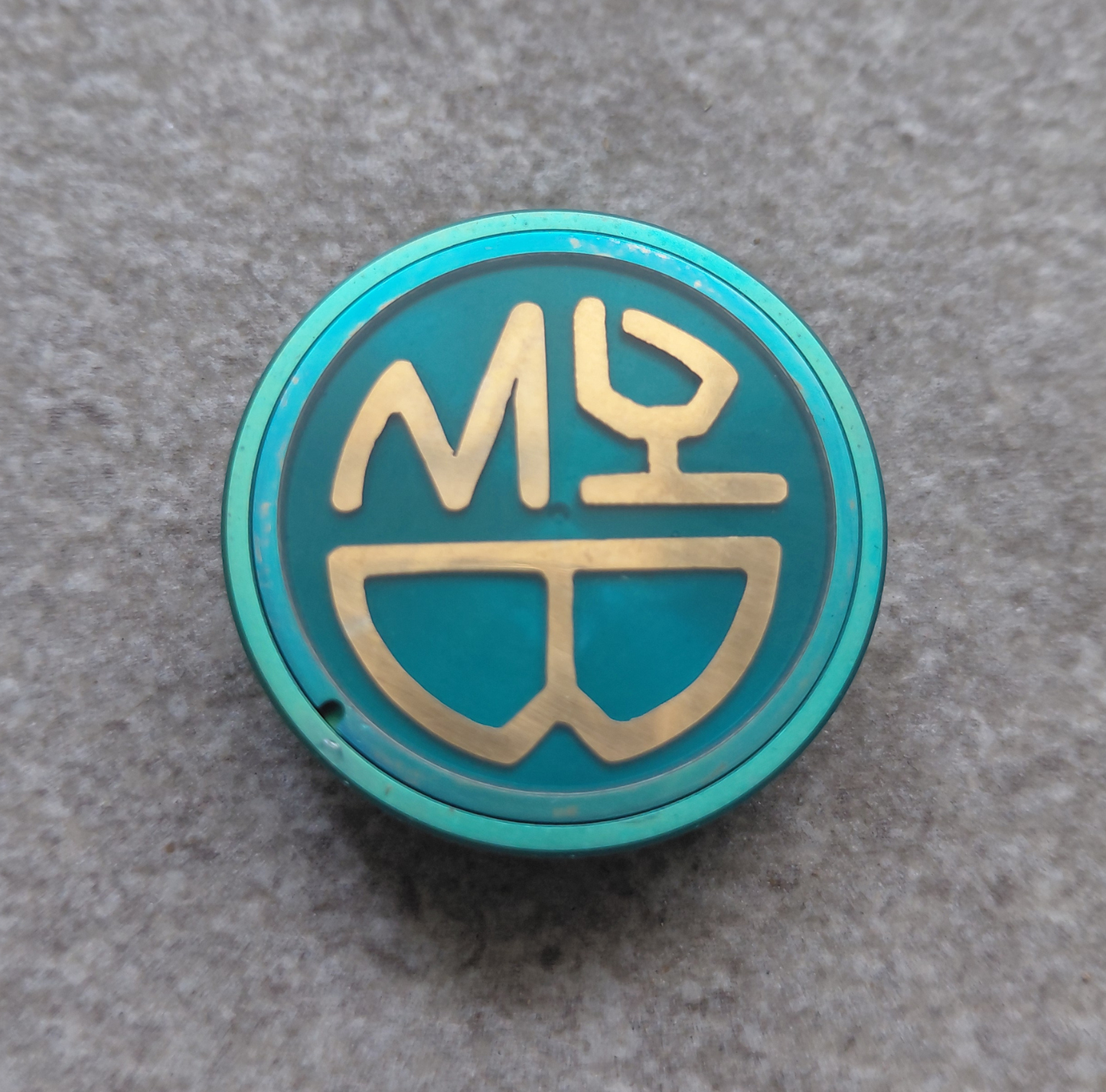 Stem Top Cap BRM100th yellow bike