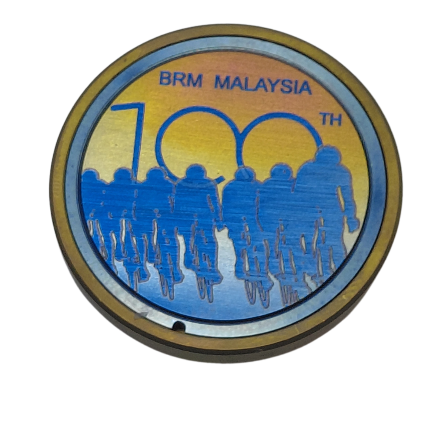 Stem Top Cap BRM100th "Blue ride"