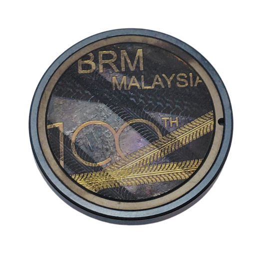 Stem Top Cap BRM100th "Bike tracks"
