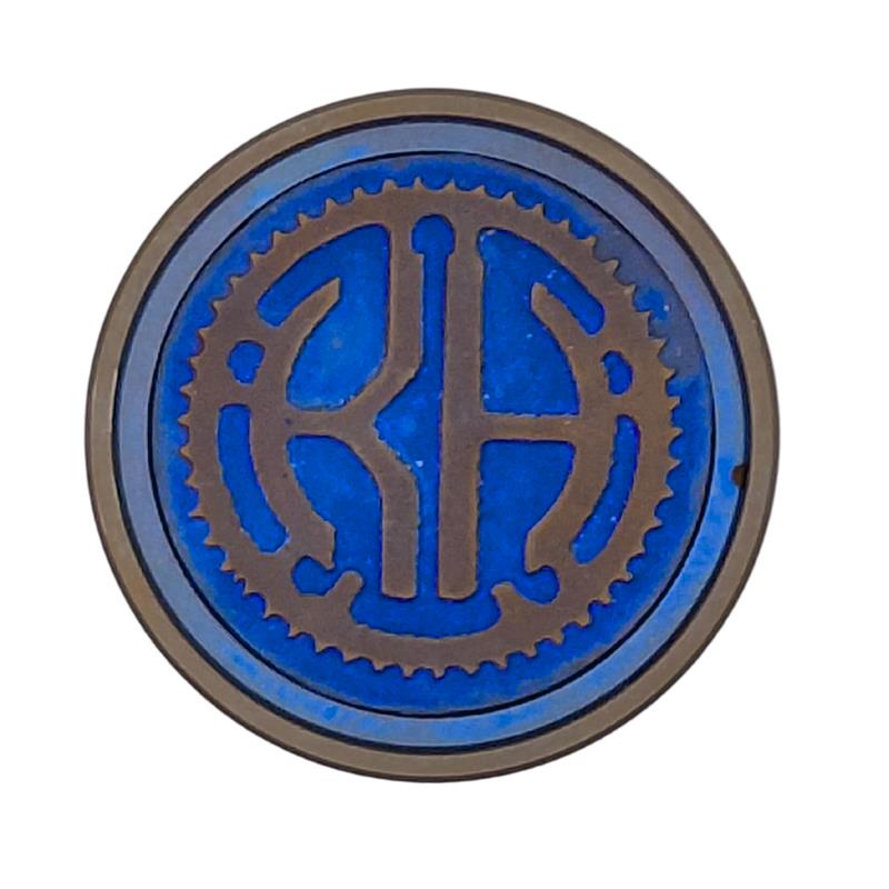 Titanium and 24K gold Monogram