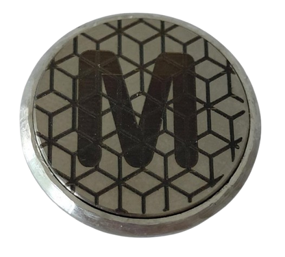 Titanium and 24K gold Monogram